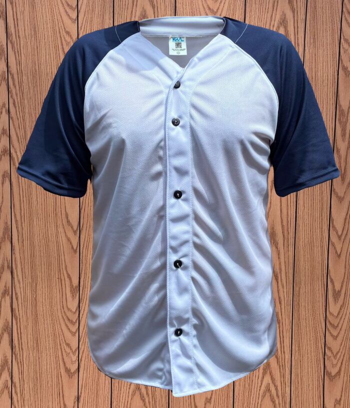 Jersey Beisbolero Hombre Azul frente Jersey Beisbolero Hombre Azul frente