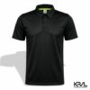 Playera polo de secado rápido color negro KRAL